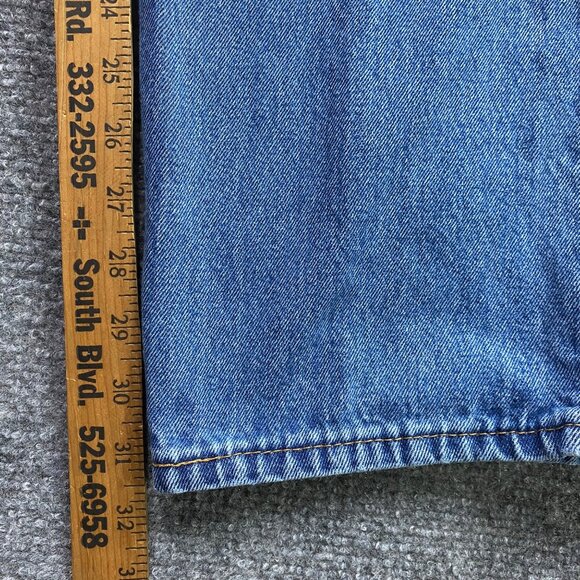Levis 550 Jeans Mens 42 x 32 Blue Relaxed Fit slightly baggy Workwear Causal - Picture 6 of 15